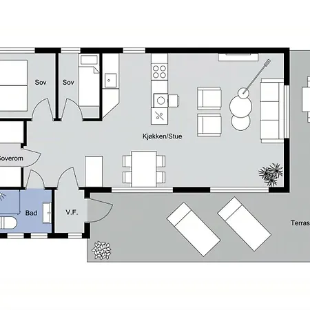 Modernized Near Slopes With Deck Views בית נופש Nesland